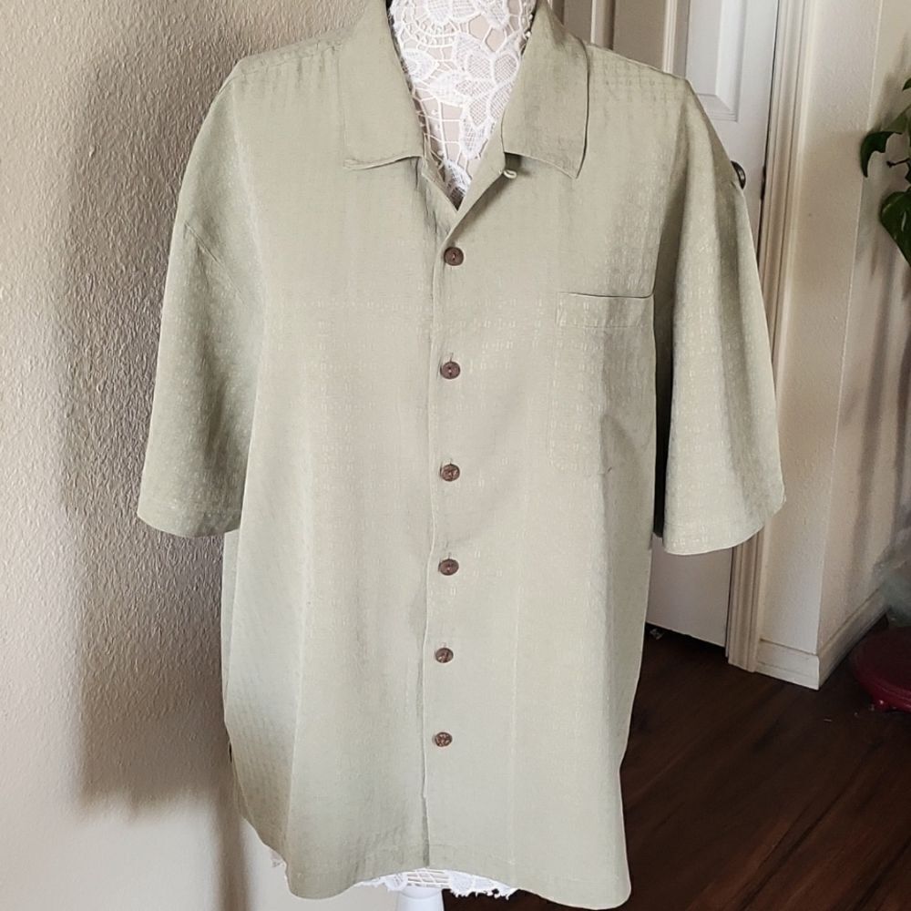 Jamaica Jaxx 100% Silk Tropical Vacation Resort Wear Aloha Shirt Size XXL